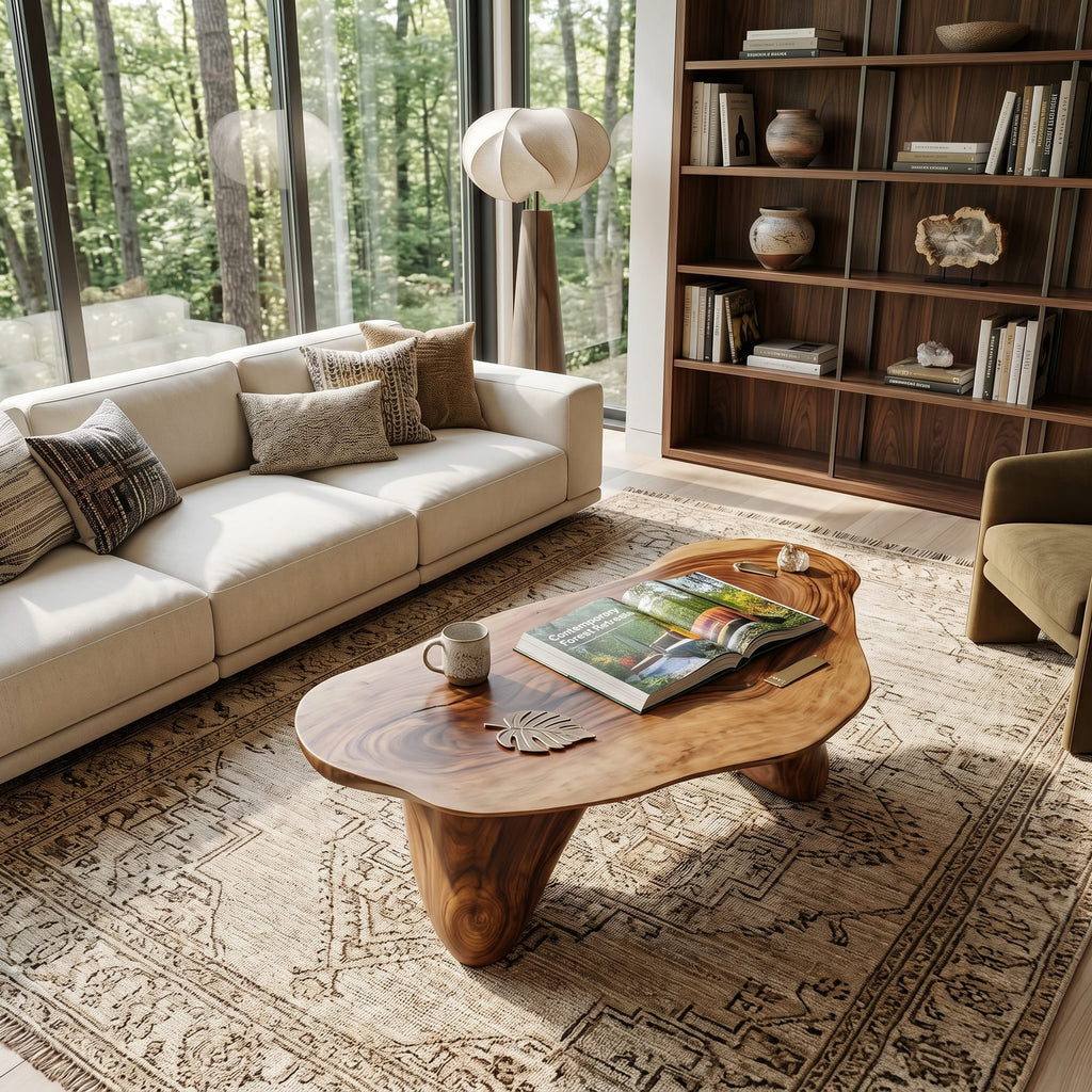 Handcrafted Low Table, solid wood, built to order