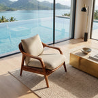 Organic Sculptural Armchair, solid wood, built to order, view 2