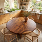 Contemporary Round Dining Table Top Dining Room, solid wood, built to order