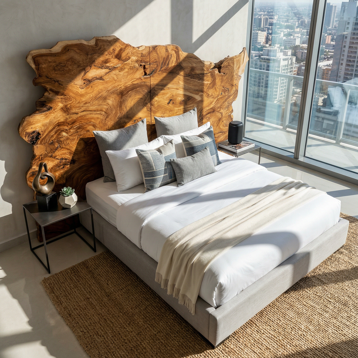 Organic Natural Live Edge Headboard, view 2