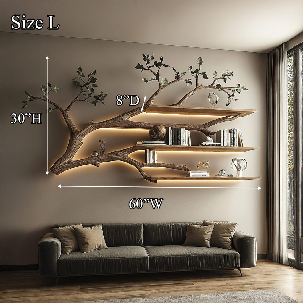 Tree Branch Floating Shelf