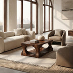 Organic Style Coffee Table Natural, solid wood, built to order, view 2