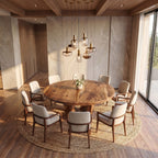 Modern Round Sculptural Dining Table