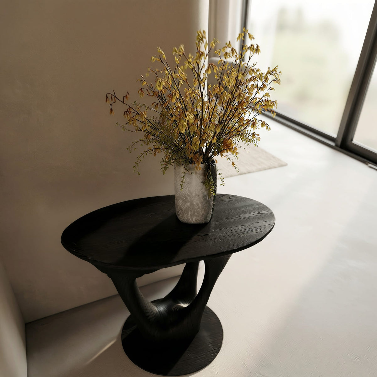 Sculptural Contemporary Side Table