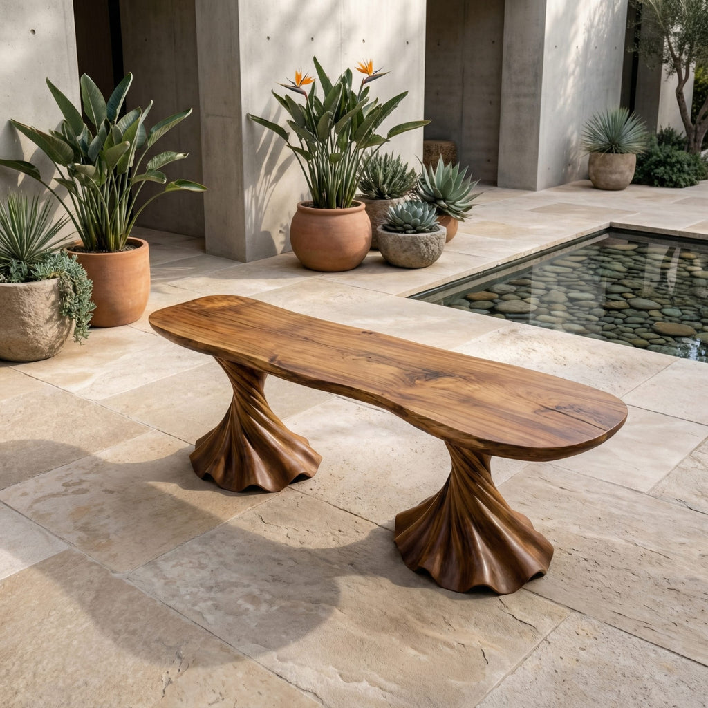 Twisted Modern Bench