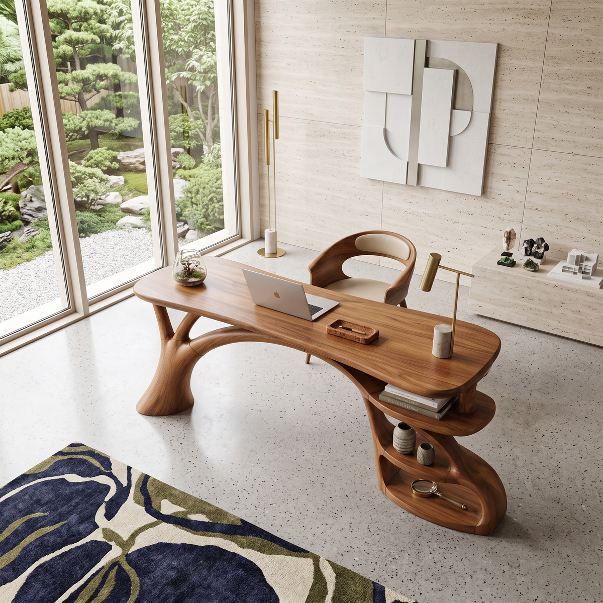 Curved Writing Desk, view 2