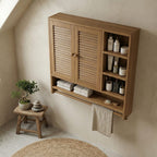 Solid Storage Cupboard Bath Shelf