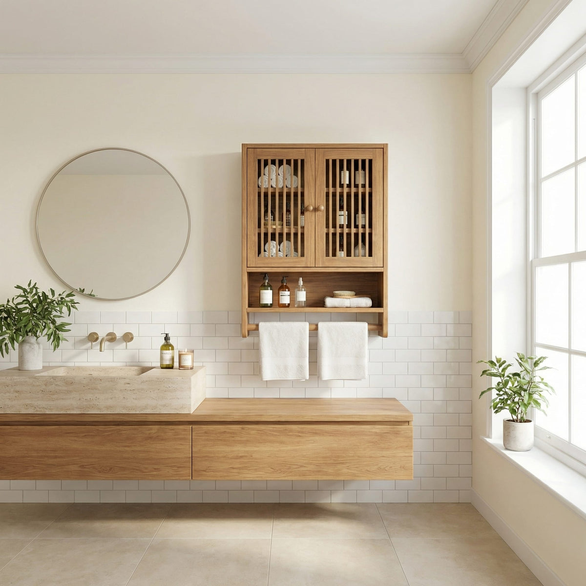 Storage Cupboard Bath Shelf