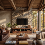 Minimalist TV Stand with Functional Design, solid wood, built to order, view 2