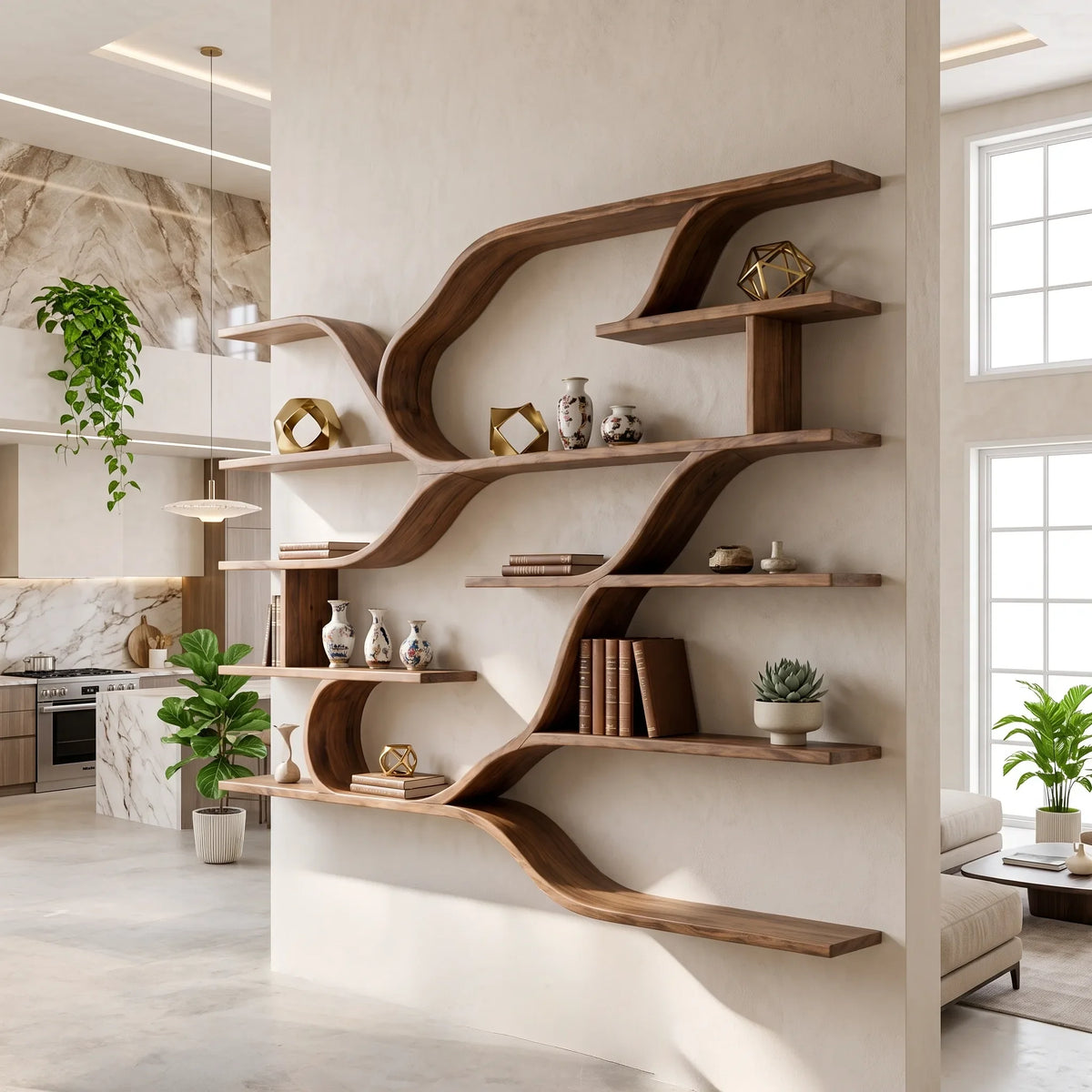 Farmhouse Floating Shelves, solid wood, built to order