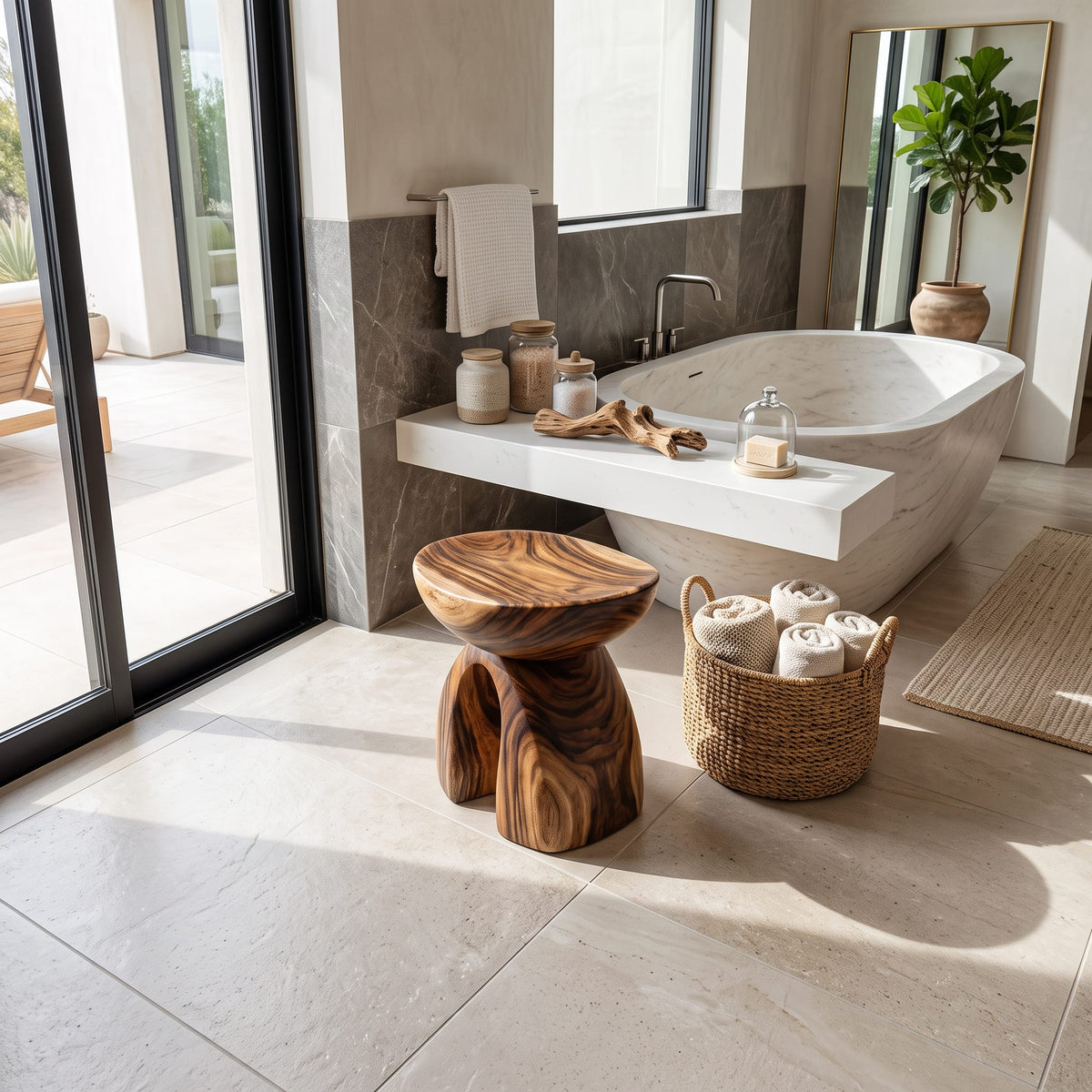 Solid Chair Shower Bench