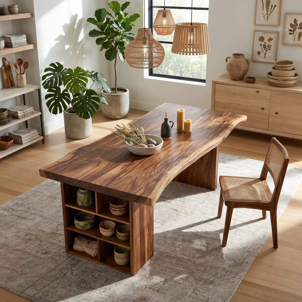 Live Edge View Dining Table