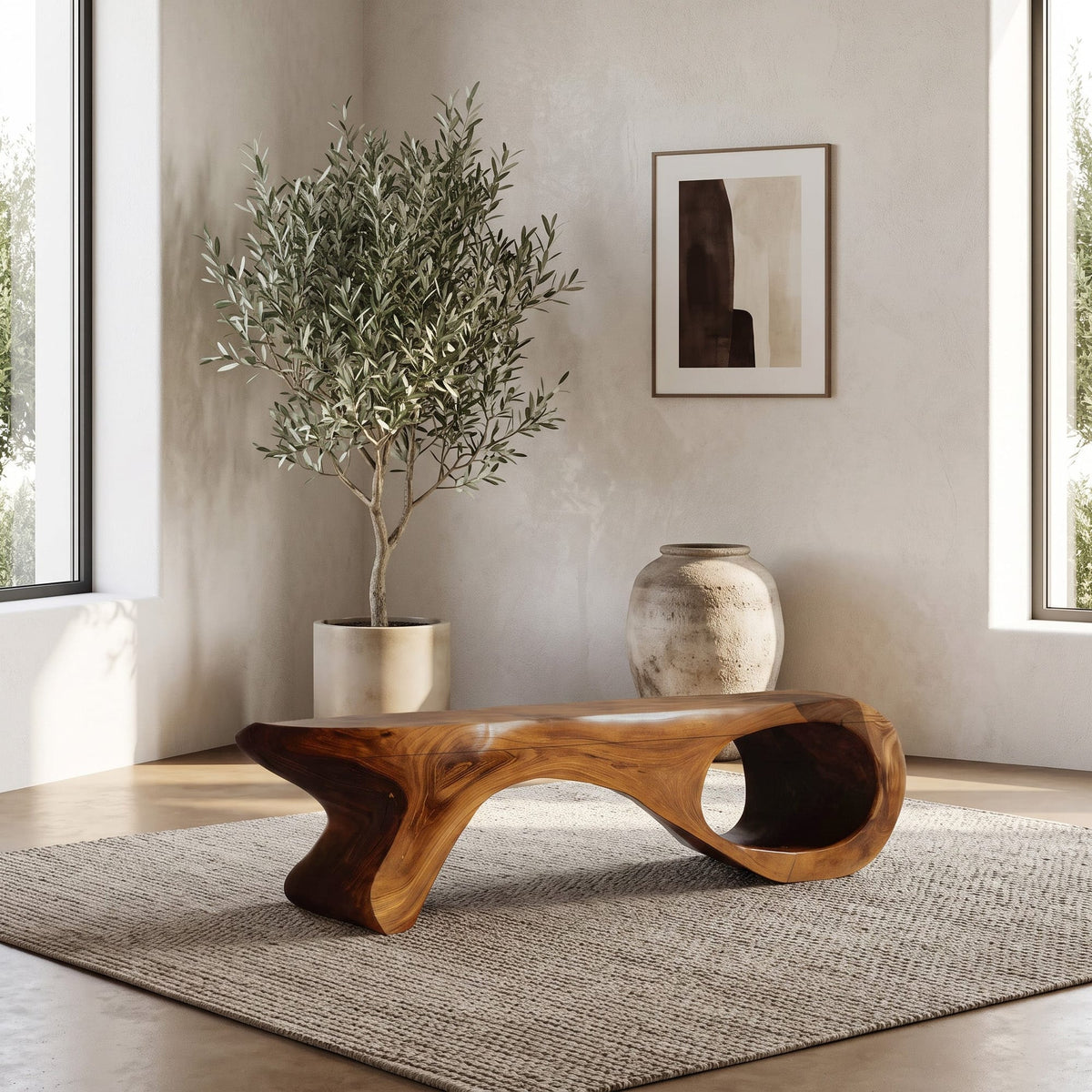 Artistic Sculptural Bench