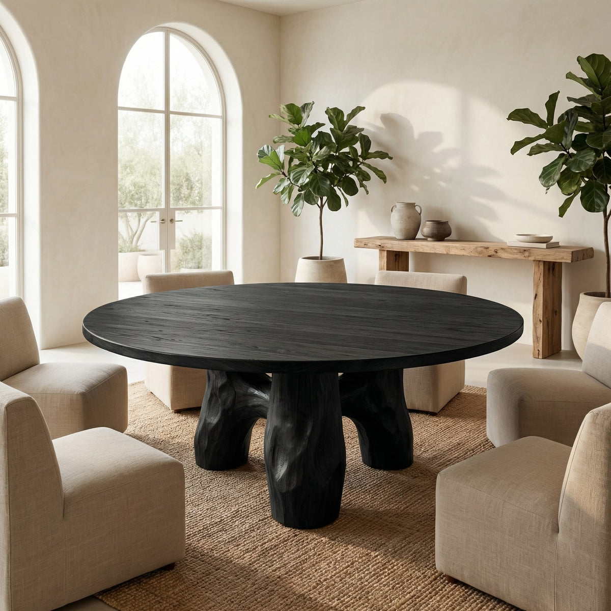 Solid Weather-resistant Dining Table