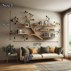 Floating Wall-mounted Bookshelf