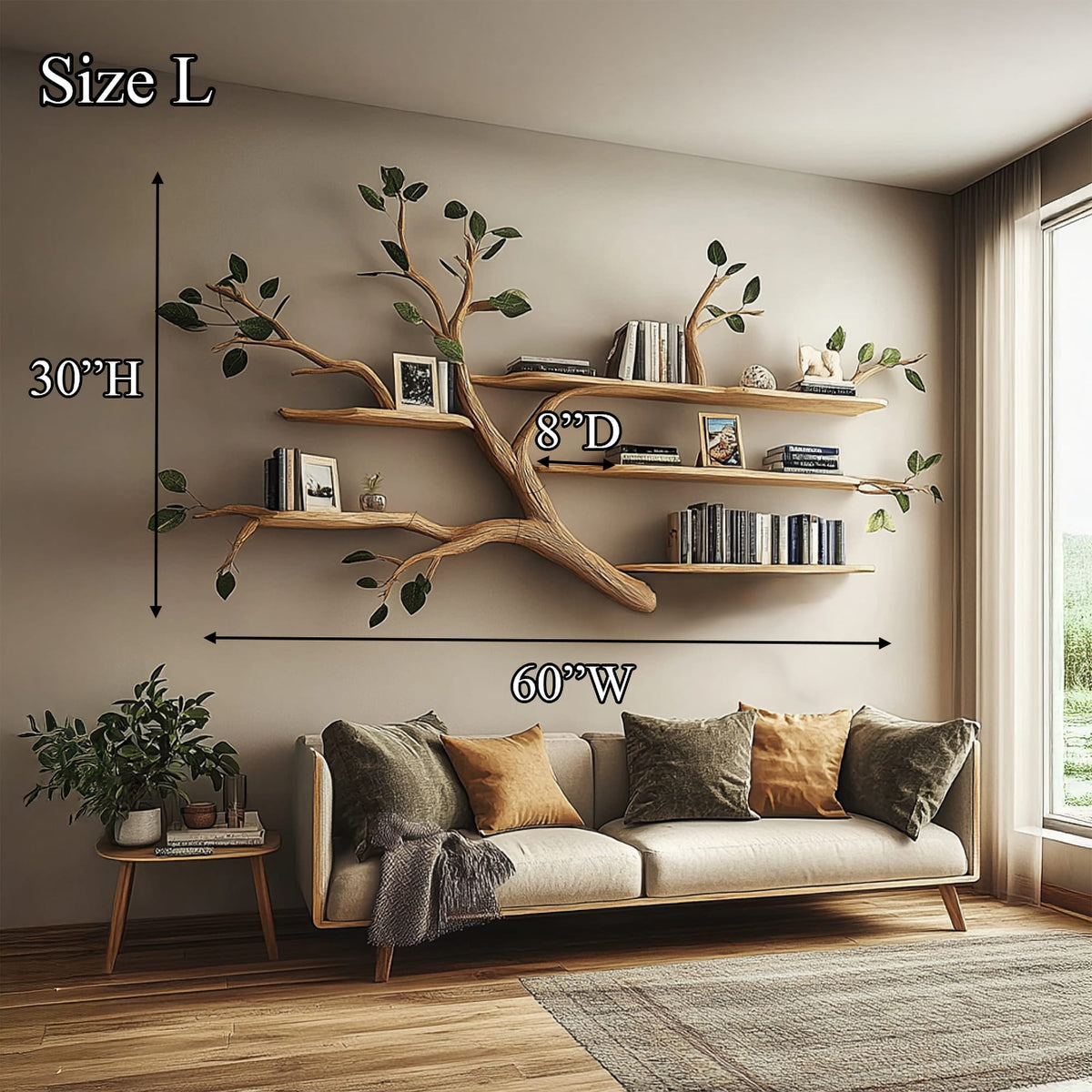 Floating Wall-mounted Bookshelf
