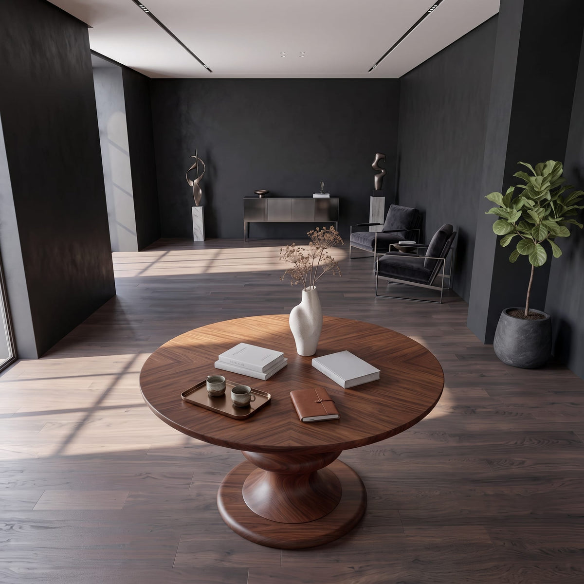 Contemporary Solid Console Table