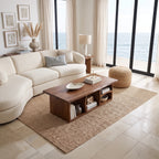 Organic Modern Storage Coffee Table Beach House, solid wood, built to order, view 7