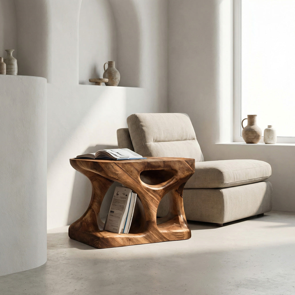 Curved Minimal Side Table