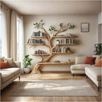 Driftwood Branch Shelf Floating Shelf Wall Mouted, solid wood, built to order