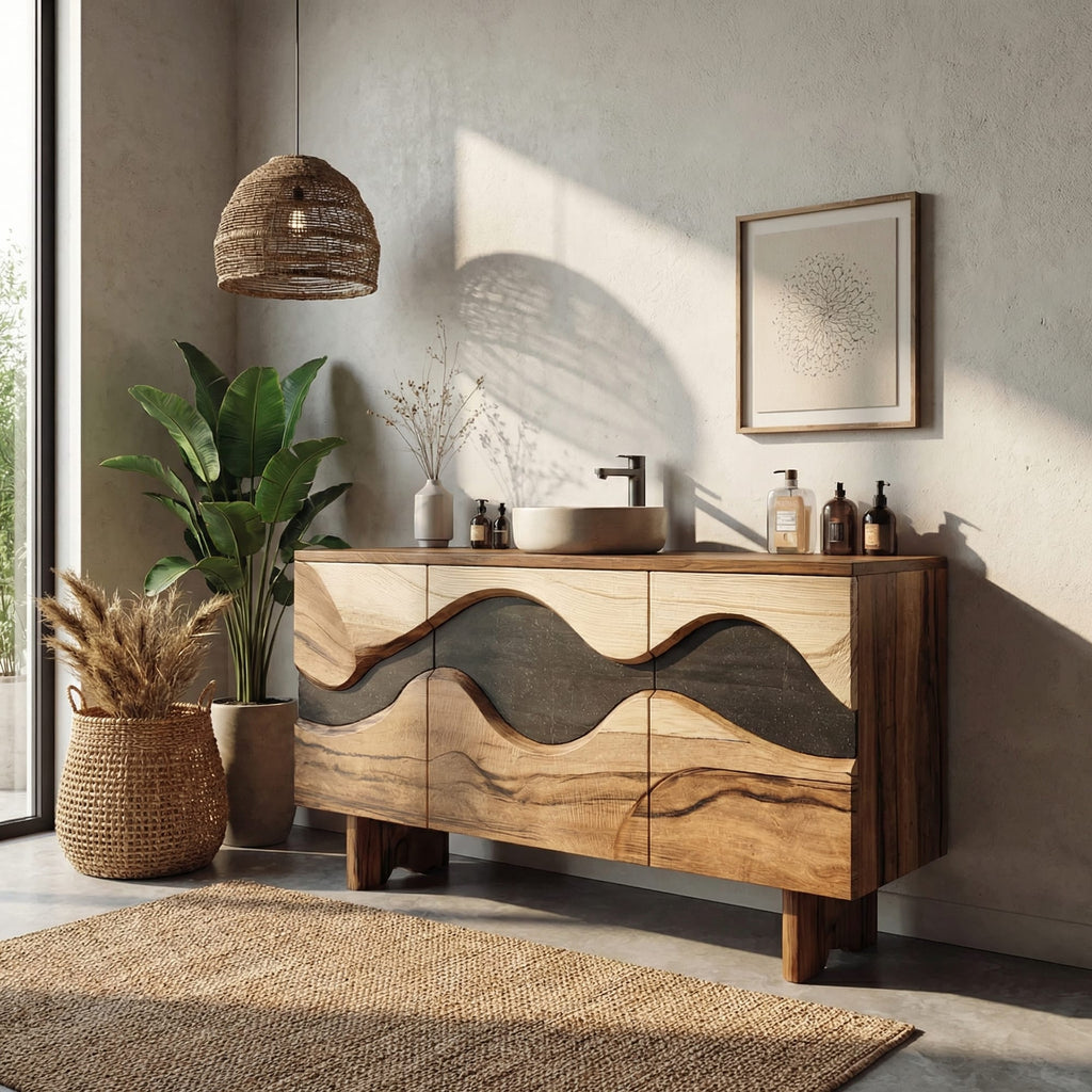 Curved Front Vanity