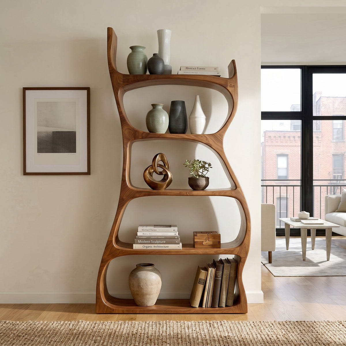 Tiered Storage Bookshelf