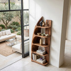 Sculptural Tiered Bookshelf
