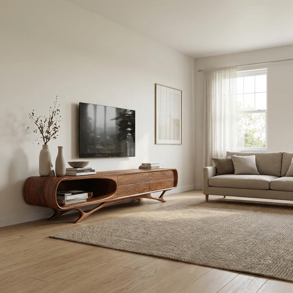 Contemporary Modern Entertainment TV Cabinet