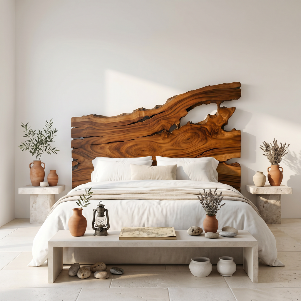 Organic Driftwood Headboard Wooden Bed Headboard, solid wood, built to order, view 3