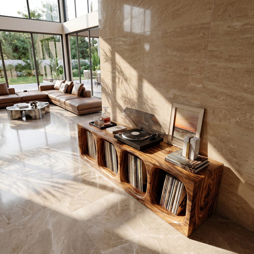 Arched Modern Record Stand