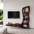 Sculptural Floating Entertainment TV Cabinet