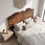 Organic Natural Edge Headboard Bed Headboard, solid wood, built to order, view 3