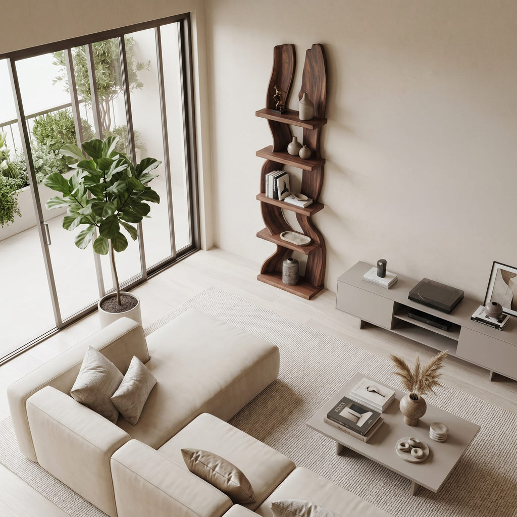 Curved Silhouette Bookshelf
