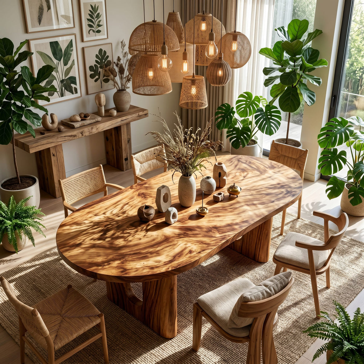 Solid Grain Dining Table