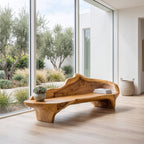 Sculptural Organic Accent Bench