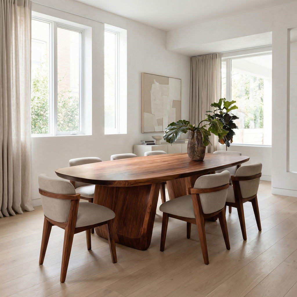 Mid Century Organic Dining Table