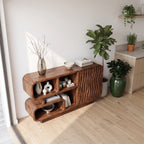 Organic Modern Sideboard Cabinet with Storage Kitchen, solid wood, built to order, view 7