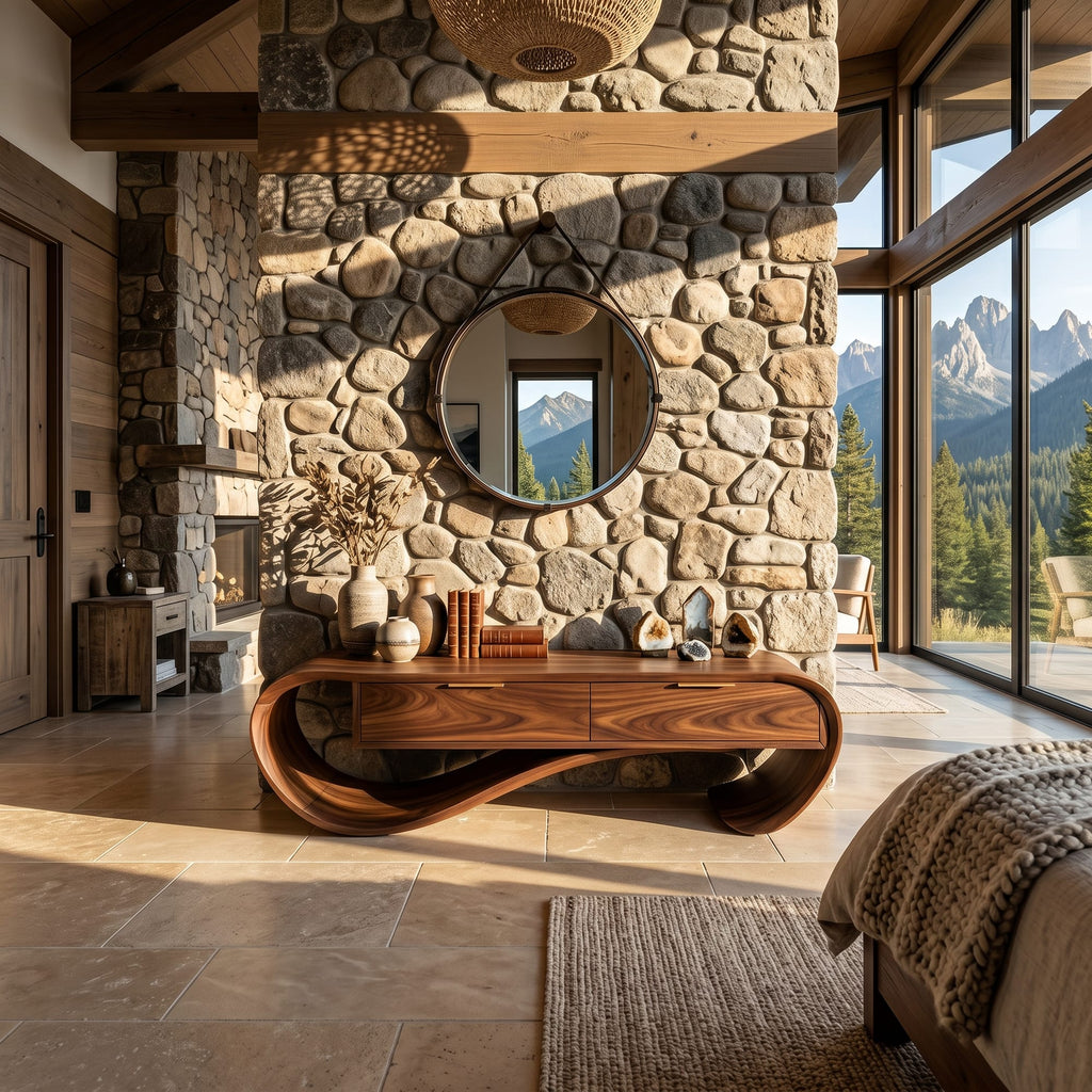 Curved Contemporary Bench