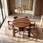 Sculptural Round Dining Table