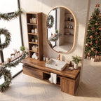 Handcrafted Floating Vanity Cottage, solid wood, built to order