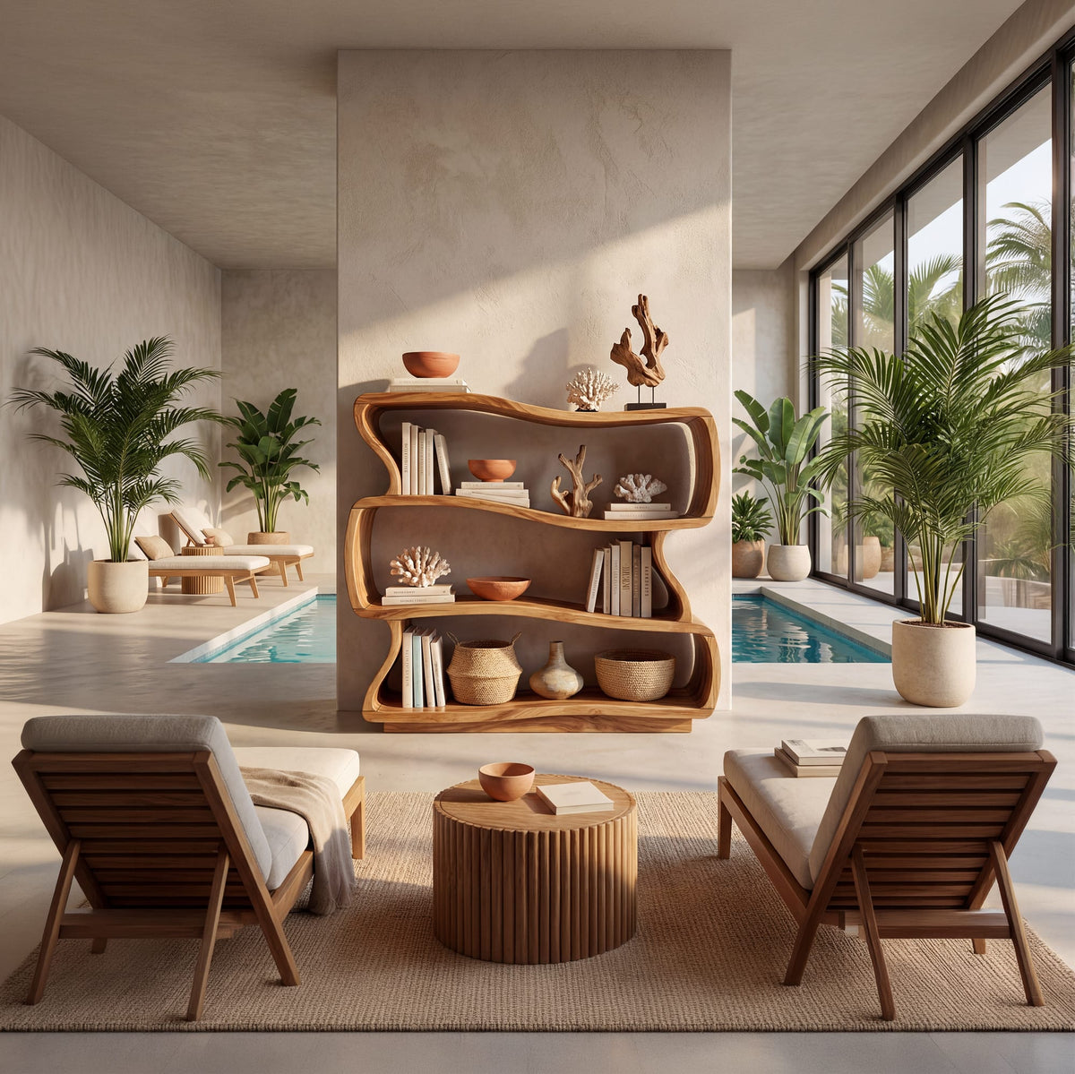 Minimal Multi-tier Bookshelf