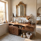 Farmhouse Storage Bathroom Vanity Bathroom, solid wood, built to order