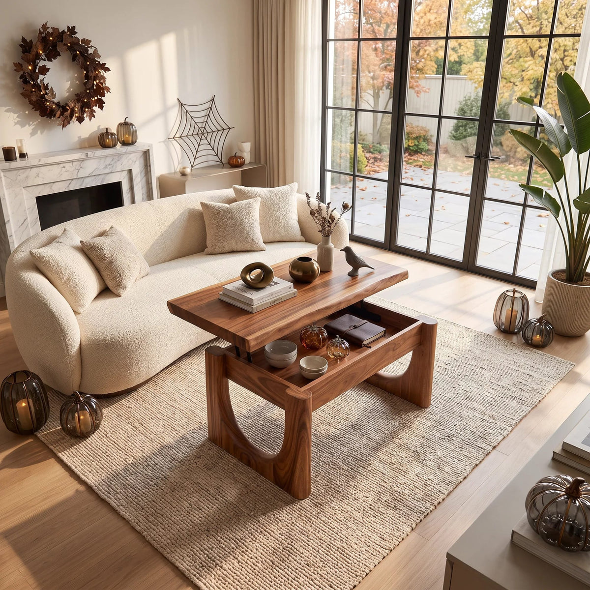 Farmhouse Lift Top Coffee Table Country Cottage, solid wood, built to order
