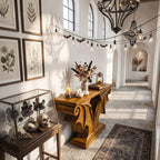 Sculptural Entryway Console Table