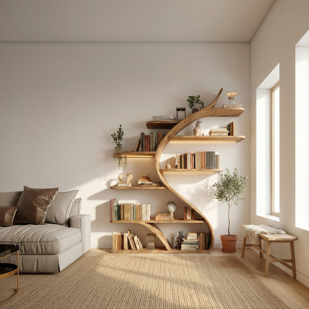 Curved Wall Bookshelf