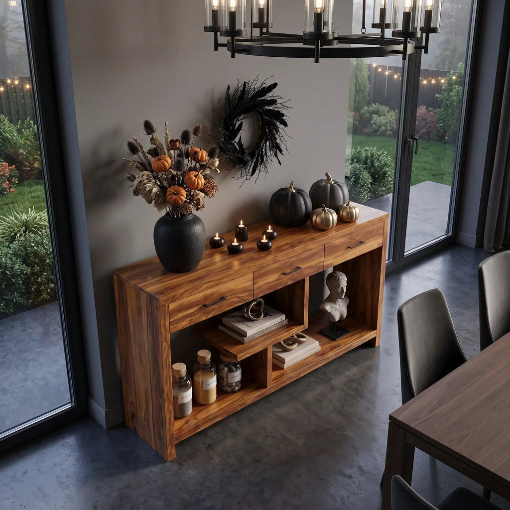Skull Bathroom Console Table
