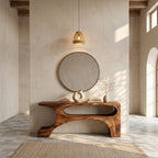 Contemporary Pedestal Console Table