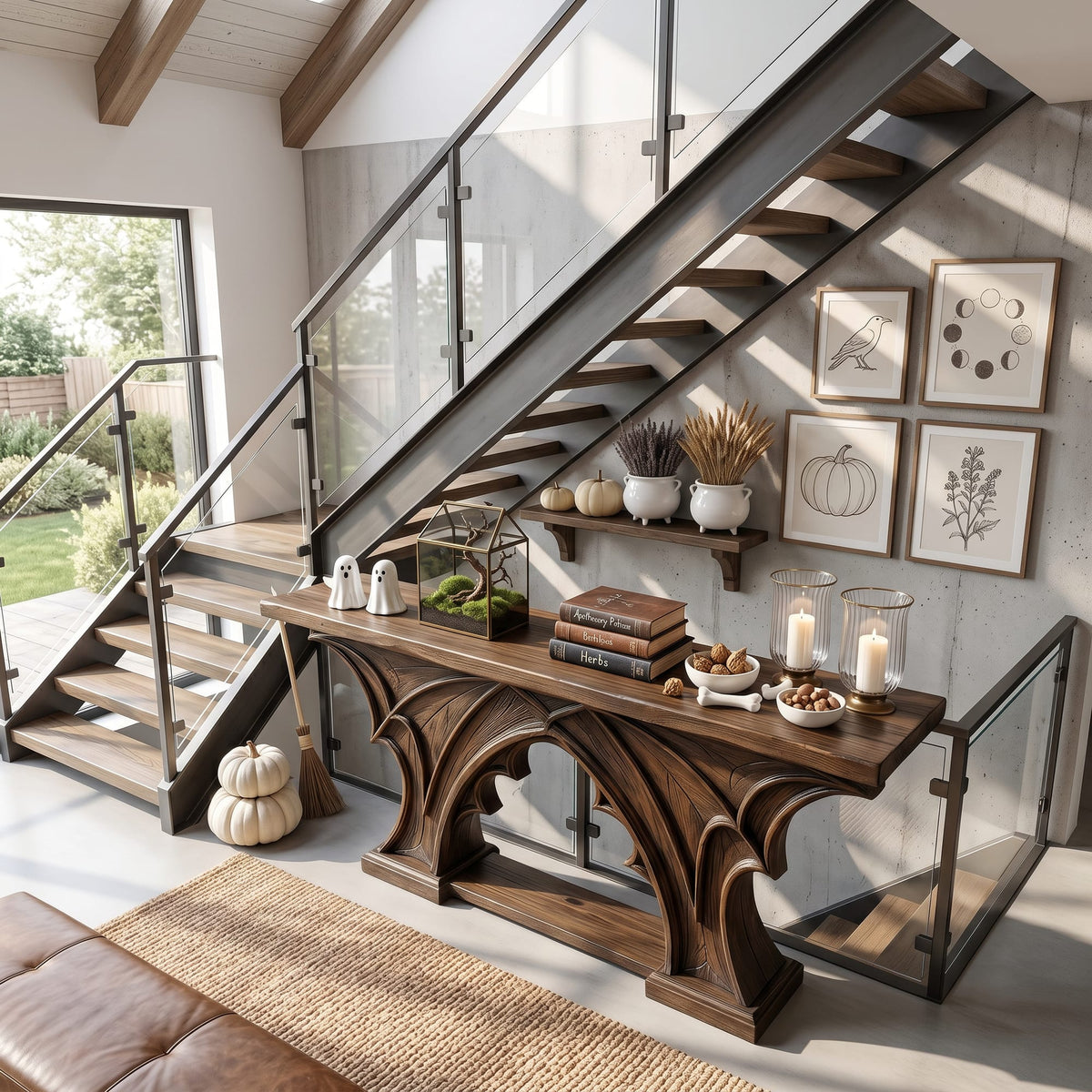 Bat Wing Console Table
