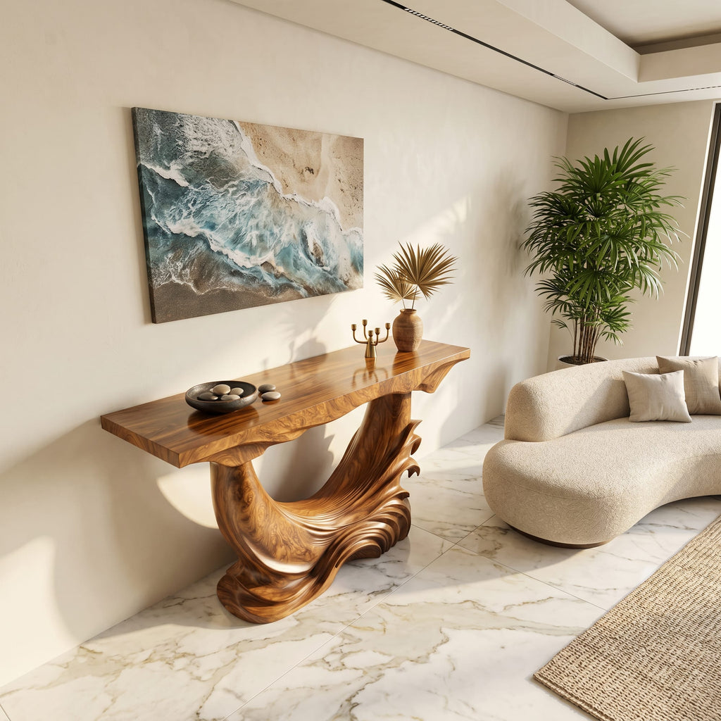 Flowing Modern Console Table