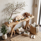 Driftwood Console Table Organic Wood Art Gift, solid wood, built to order, view 2